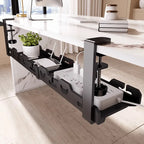 Under Desk Cable Management Tray Adjustable Carbon Steel Wire Organizer Storage Rack