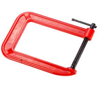 Industrial Strength 4 Inch Deep Reach G Clamp Steel C Clamp for Woodworking Fabrication and Repairs