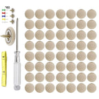 Universal Car Headliner Repair Buckle Kit 60 Piece Beige Roof Liner Fastener Set with Installation Tool