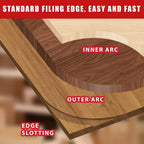 5 Piece Radius Corner Jig Set Aluminium Alloy Woodworking Templates for Router Corner Shaping