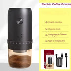 Portable Rechargeable Coffee Grinder with 40 Adjustable Grind Settings Ceramic Burr Type-C Charging