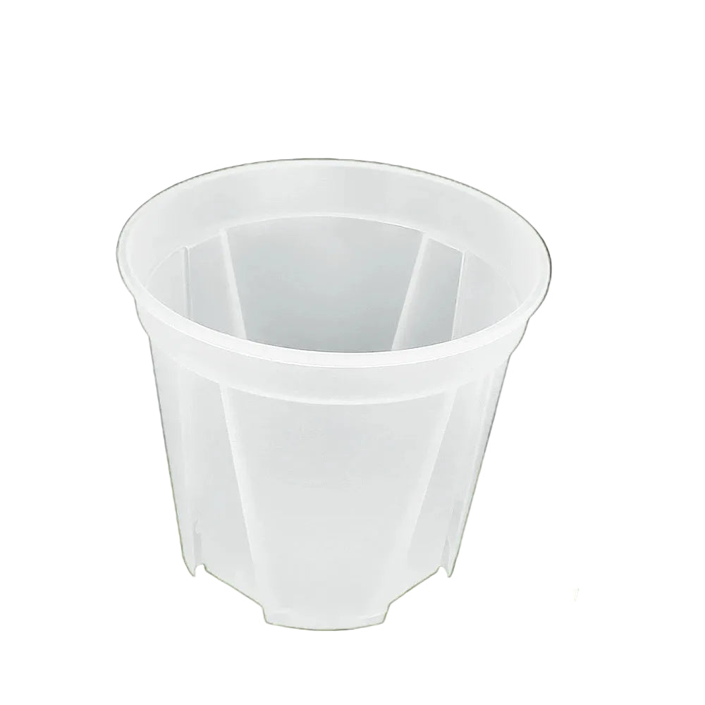 Clear Plastic Plant Nursery Pots with Drainage Holes Transparent Orchid Planter Seedling Container