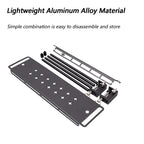 Detachable Aluminum Camping Table Organizer Rack with Shelf and Hanging Bar