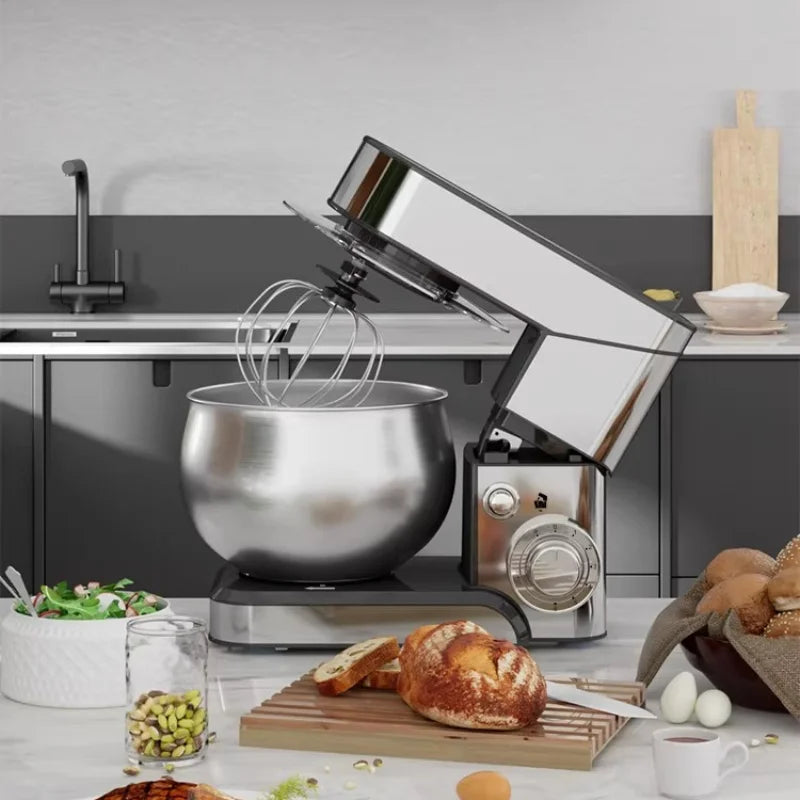5L Stand Mixer 1200W Automatic Dough Mixer with Stainless Steel Bowl and 6 Speed Settings