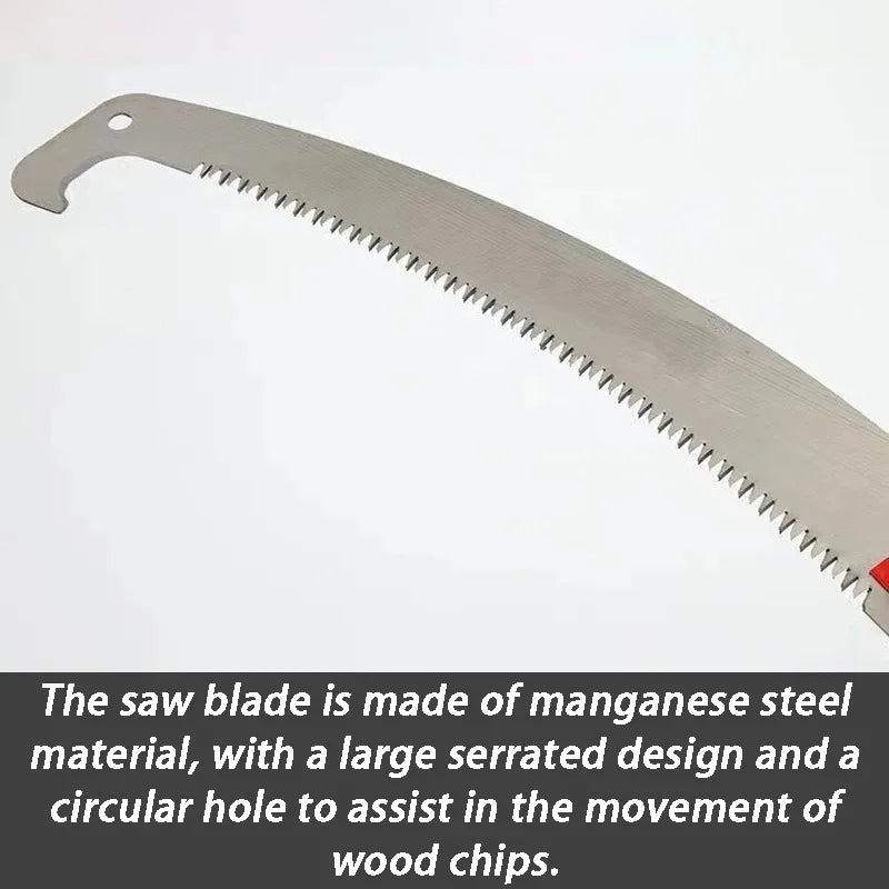 High-Reach Branch Pruner Saw Telescopic Hand Tool for Garden Trees