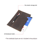 Portable Leather A5 Notebook Cover Retro Business Diary and Book Sleeve