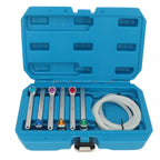 Heavy Duty 7-Piece Brake Bleeder Wrench Kit with Check Valve Hose and Storage Box