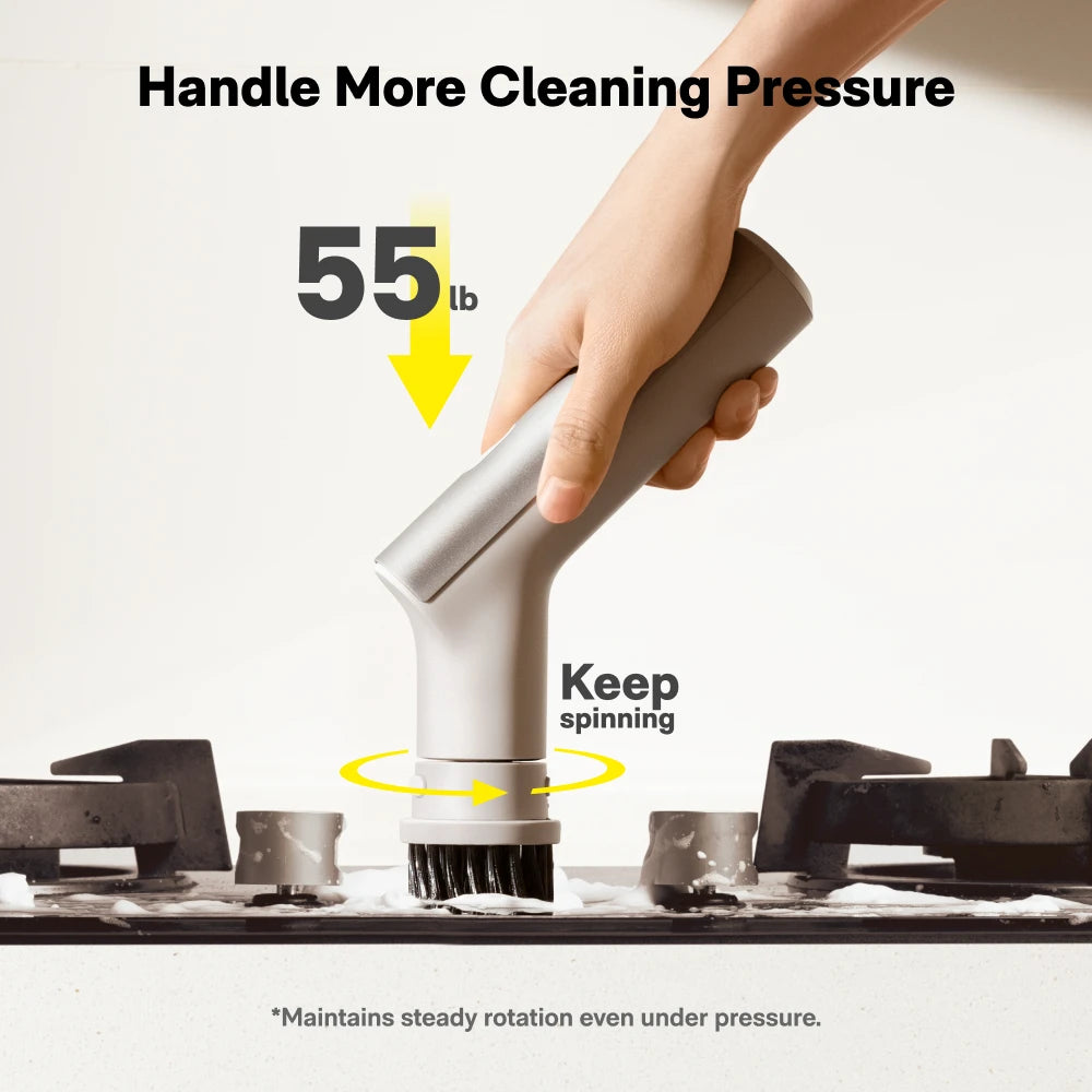 Cordless Electric Spin Scrubber with 9 Brush Heads USB Rechargeable Waterproof Cleaning Brush for Home Use