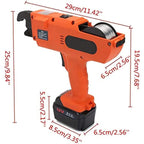 Cordless Rebar Tying Machine 12V 4500mAh Automatic Binding Tool for 6-25mm Steel Bar Fastening