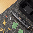 Portable 2-in-1 Ultrasonic Cutting and Polishing Tool 35kHz Precision Engraving Cutter with LED Light