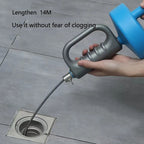 13m Drain Cleaning Auger Tool Drill-Compatible Flexible Pipe Dredger for Kitchen & Bathroom