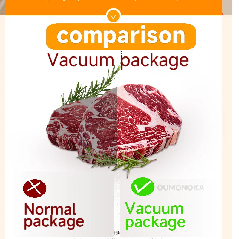 Electric Vacuum Sealer Machine for Food with 30cm Sealing Length – Kitchen Packaging Tool