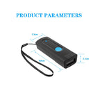 Portable Wireless Barcode Scanner with Bluetooth USB CMOS Scanner for iOS Android Windows