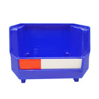 12 Piece Stackable Storage Bin Organizer Set with Dividers and Labels for Tools Parts Desk Storage