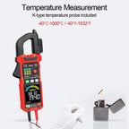 Heavy Duty Digital Clamp Meter Multimeter with True RMS AC DC Measurement NCV Temperature Tester