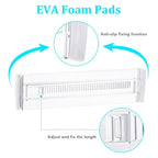 Adjustable Drawer Organizers 10 Pack Clear Expandable PS Plastic Storage Dividers for Dressers and Kitchen Drawers