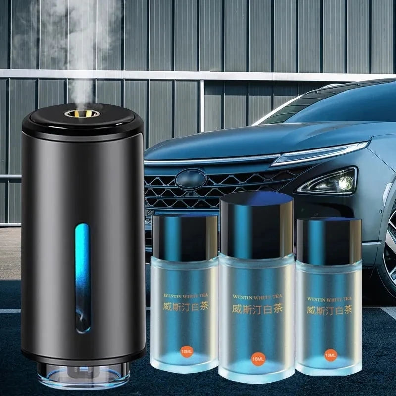 Electric Car Air Freshener Vent Clip Diffuser with 3 Liquid Fragrance Refills