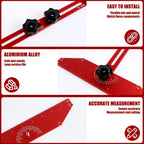 Adjustable Stair Tread Template Tool Aluminium Alloy Measuring Ruler Set with Extension Sliders
