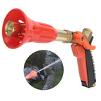 High Pressure Garden Spray Gun Metal Hose Nozzle with Adjustable Water Flow Control