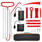 Automotive 21 Piece Trim Removal Tool Kit with Long Reach Grabber Air Wedges and Storage Bag
