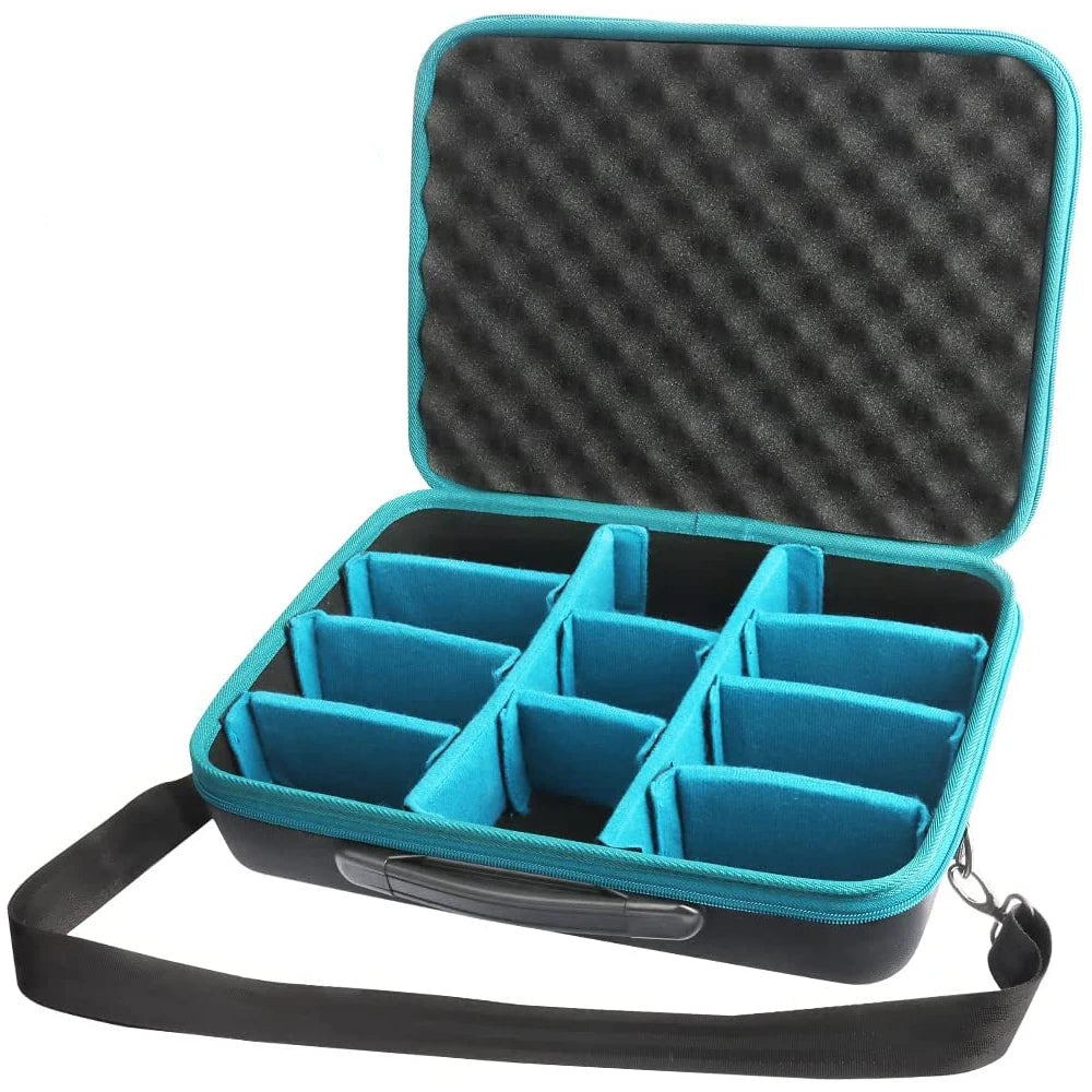 Heavy Duty Waterproof Tool Battery Storage Box with DIY Dividers Portable Carry Case