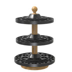 Rotatable Paint Bottle Organizer with Spinning Rack and Desktop Storage Holder