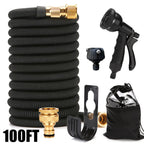 Expandable Garden Hose with Spray Nozzle and Storage Bag 50ft