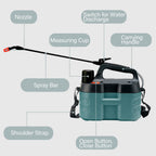 Cordless Electric Backpack Garden Sprayer 8L Portable High Pressure Plant Watering Sprayer