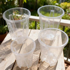 Transparent Orchid Flower Pot with Drainage Holes Breathable Root Control Planter for Indoor Plants Garden Decor