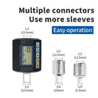 Digital Torque Adapter with LCD Display 1.27cm Square Drive Torque Meter for Automotive and Workshop Tools