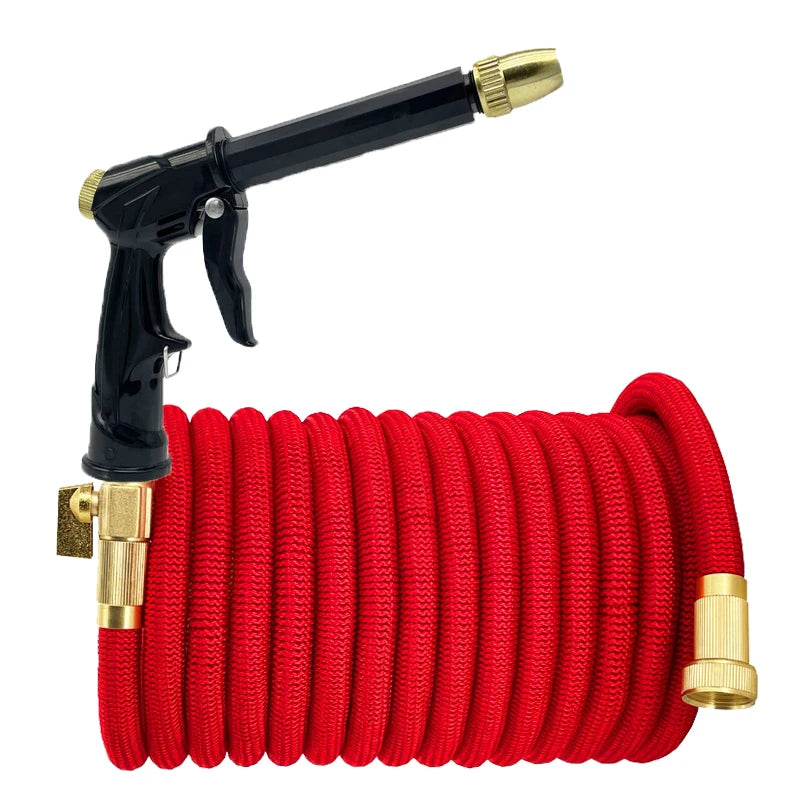 Garden Telescopic Hose Set, High Pressure Adjustable Car Wash Water Gun, Garden Irrigation And Cleaning Tools