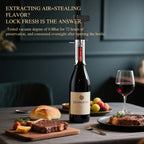 Automatic Electric Wine Bottle Opener with Aerator Pourer and Vacuum Wine Preserver 3-in-1