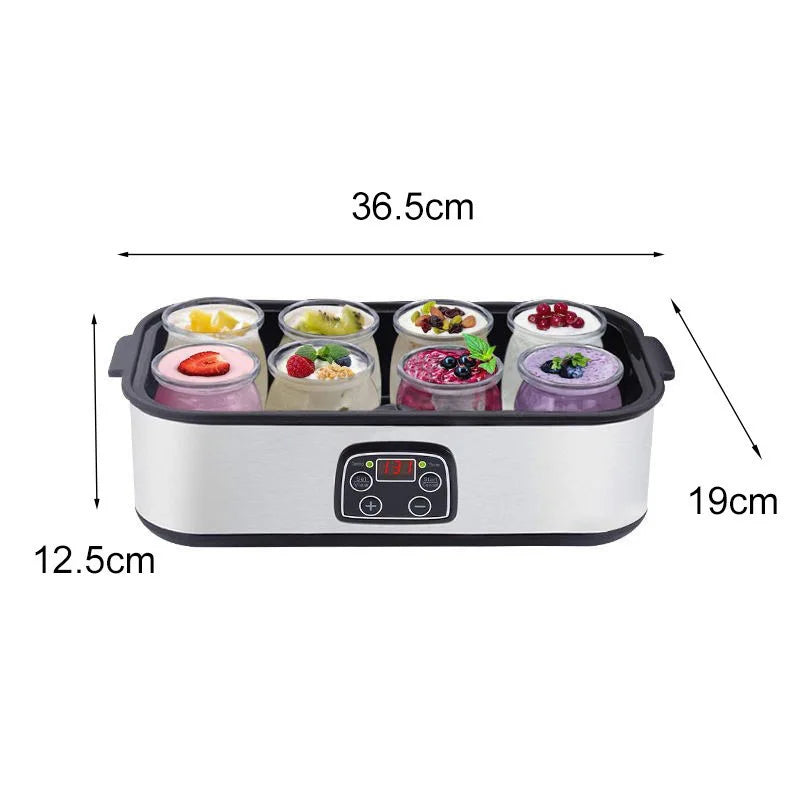 Smart Yogurt Maker 1440ml 8 Cup Digital Fermentation Machine with Timer and Temperature Control