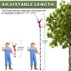 High Altitude Branch Shears Extendable Splicing Rod Trimming Tool Fruit Tree Plant Scissors Pruning Shears Gardening Manual Tool