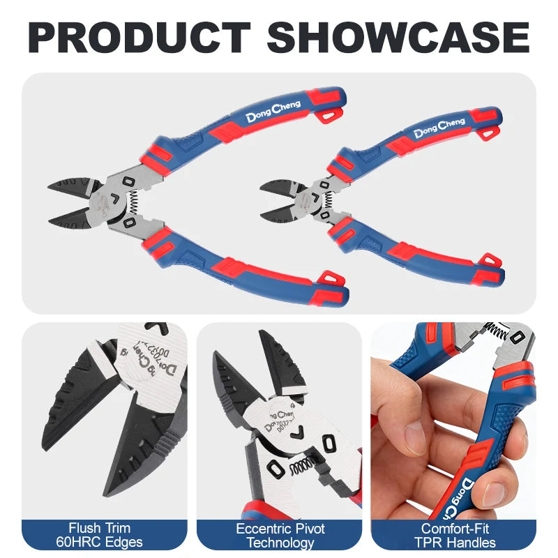 Heavy Duty Diagonal Cutting Pliers 6/8 Inch Wire Cutter Side Nipper Tool for Electricians & DIY Repair