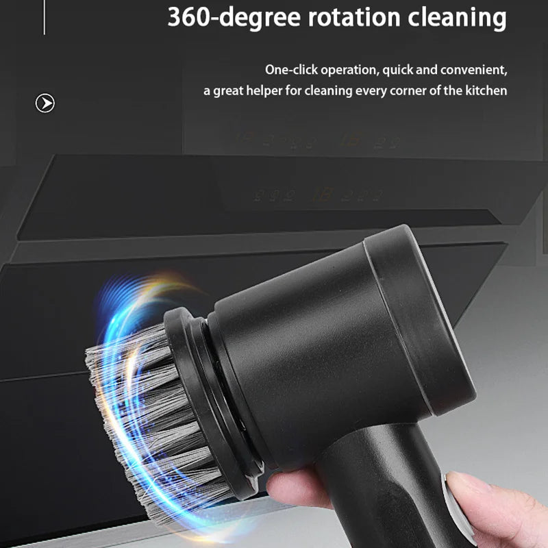 Cordless Electric Cleaning Brush USB Rechargeable Waterproof Multi-Purpose Kitchen Bathroom Scrubber