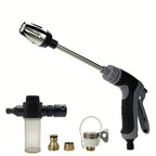 Heavy Duty Garden Hose Spray Nozzle with Adjustable Water Flow for Car Cleaning and Plant Watering