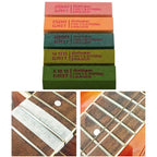 Guitar Fret Polishing Eraser Set 5 Abrasive Rubber Blocks with 180 to 2000 Grit for Fret Cleaning