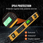 Heavy Duty Aluminum Digital Level 600mm Magnetic Angle Measuring Tool with LCD Display