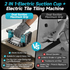 Cordless Tile Laying Machine 9 Speed Vibration Leveling Tool with 400kg Suction Capacity