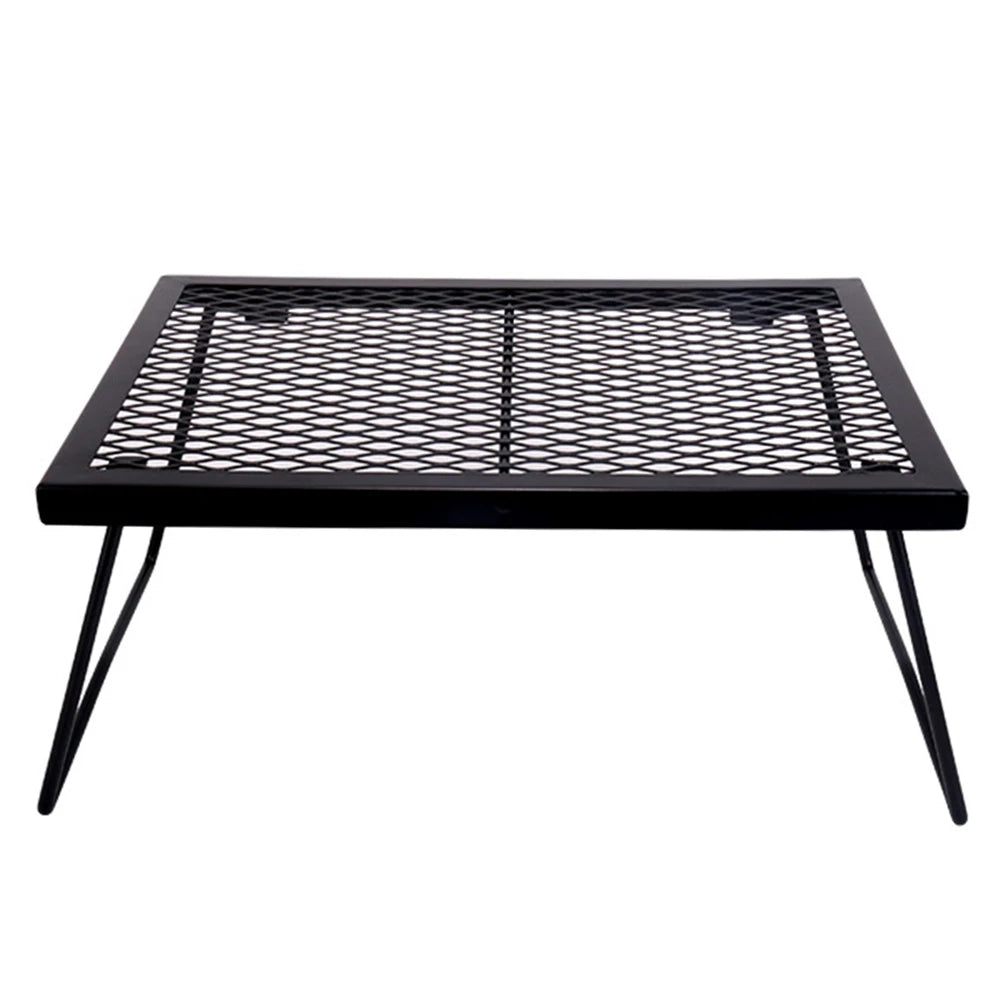 Foldable Campfire Grill Grate Heavy Duty Over Fire Cooking Rack for Camping Picnic Fire Pit