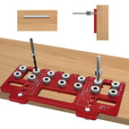 Adjustable Shelf Pin Drilling Guide Jig, Aluminum Cabinet Handle Punch Locator Set