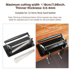 Manual Leather Skiving Machine Large Stainless Steel Belt Strap Splitter with 20 Blades