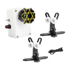 Fishing Rod Winding Machine USB Portable Wrapping and Epoxy Rotating Tool with 2 Support Stands