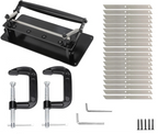 Manual Leather Skiving Machine Large Stainless Steel Belt Strap Splitter with 20 Blades
