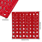 Nut Bolt Thread Checker Tool 28 Size Metric Imperial Aluminum Alloy Thread Identification Gauge