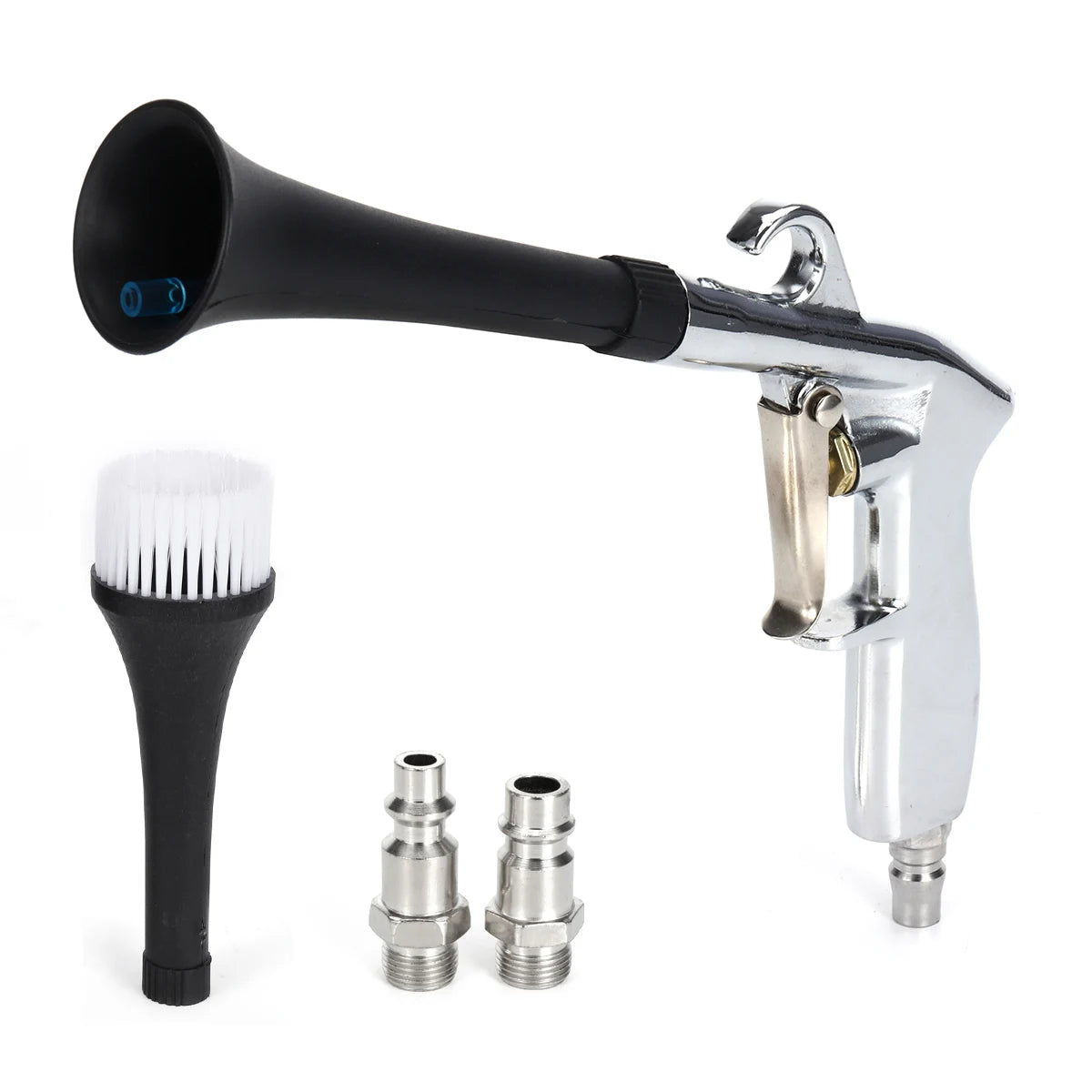 Car Cleaning Air Blow Gun with 2 Nozzles High Pressure Car Detailing Interior Cleaning Tool