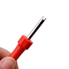 Portable Tire Valve Core Remover Tool with Slotted Handle for Car Bike Bicycle and Motorcycle Tire Repair