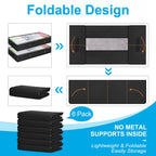 Large Capacity Under Bed Storage Bag Foldable Clothes Organizer with Clear Window Non-Woven Fabric