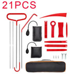 Automotive 21 Piece Trim Removal Tool Kit with Long Reach Grabber Air Wedges and Storage Bag
